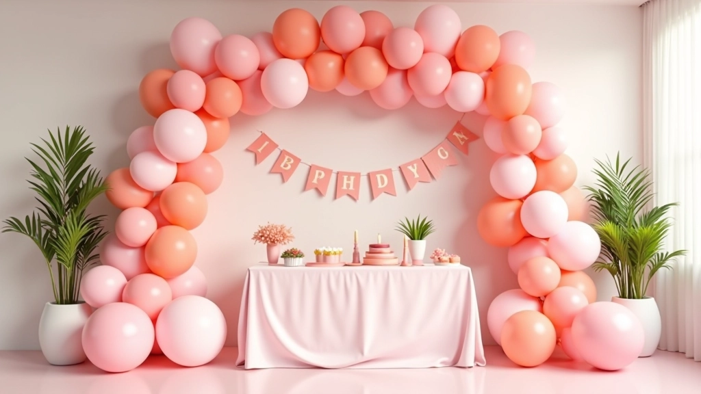 Themed birthday party decoration example